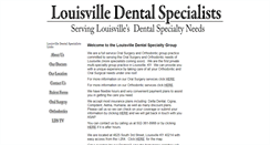 Desktop Screenshot of louisvilledentalspecialists.com