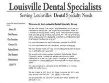 Tablet Screenshot of louisvilledentalspecialists.com